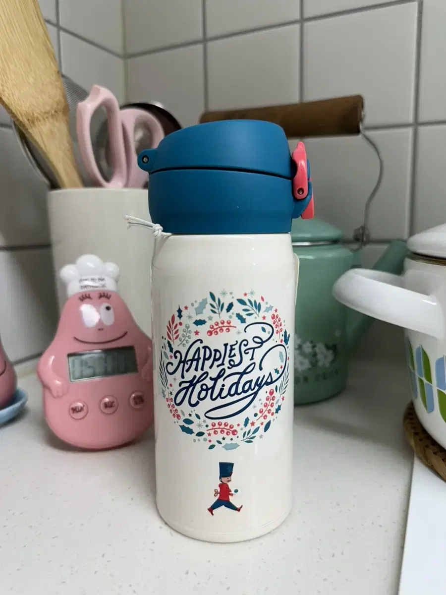 스타벅스 2018 JNL 홀리데이 리스 보온병 350ml